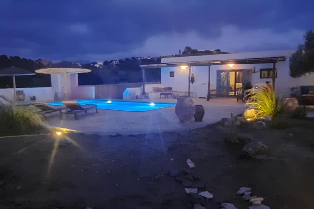 Villa Louloudia Stylish Luxury Villa With Private Pool بيتسيديا المظهر الخارجي الصورة